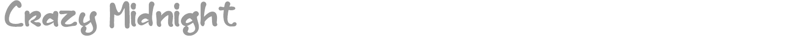 Crazy Midnight font preview
